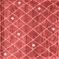 thumbnail image 1 of Ahgly Company Indoor Square Trellis Red Modern Area Rugs, 3' Square, 1 of 4