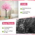 thumbnail image 4 of Extra-Tall 5ft/6ft Fake Sakura Tree - Durable Pink/White Blossom Decor for Indoor/Outdoor Holiday Displays, 4 of 9