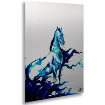 Marc Allante 'Poseidon' Floating Brushed Aluminum Art