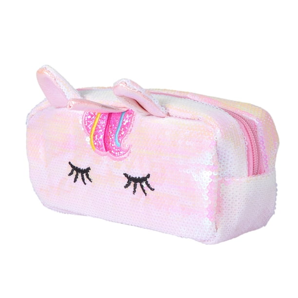 EeaseMX Estuche de unicornio con lentejuelas, estuche brillante para lápices, monedero, útiles escolares y de oficina (estilo 6)
