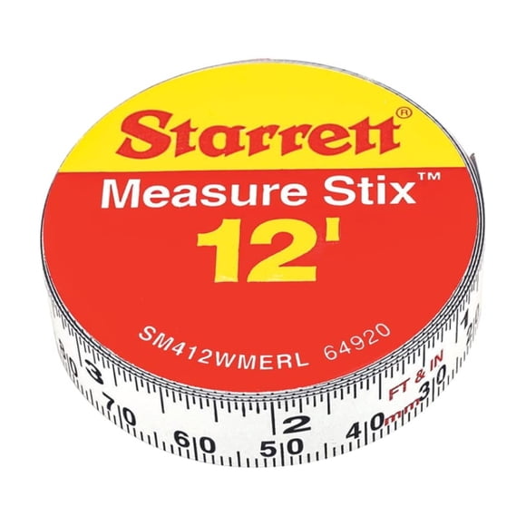 Cinta métrica Starrett Stix SM412WMERL 1,5 m x 3,6 m con adhesivo