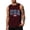 Wine, variant on 4th of July Shirts Men Patriotic Sleeveless Crew Neck Tees Independence Day 250th Anniversary Vintage T-Shirts, XL