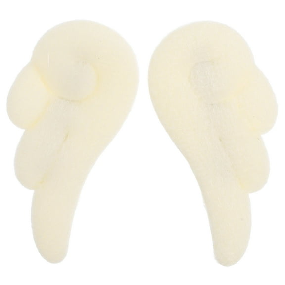 Uonlytech 1 Pair White Angel Wing Clips Non Clamps Bobby Pin Design for Party Games and Family Photos