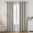 thumbnail image 3 of Cortinas opacas Extra largas de lino de imitación, 350cm de altura, hechas a medida, para dormitorio, sala de estar, ventana, techo alto, 100%, 3 of 4