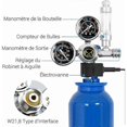 thumbnail image 2 of Aquarium CO2 Regulator with 12V Adapter, Aquarium Pressure Reducer, Dual Pressure Gauge Includes Bubble Counter and Check Valve, W21.8 Interface, 2 of 5