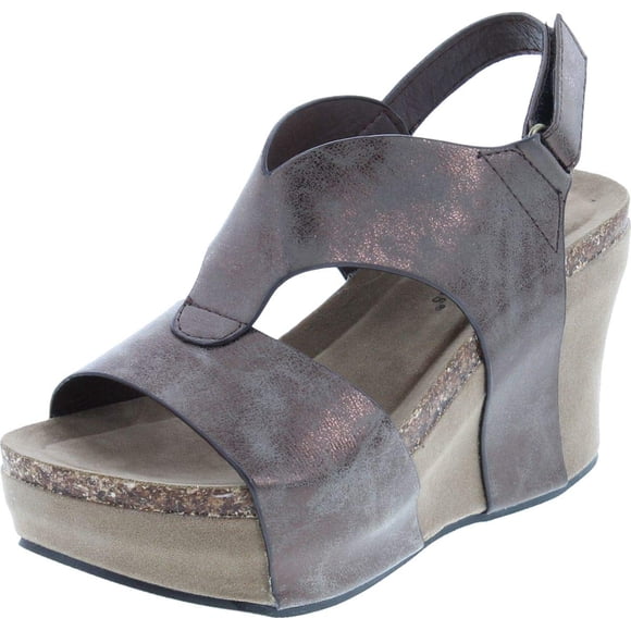 Pierre Dumas Women's Hester-6 Wedge Sandal (7.5 M US, Bronze)