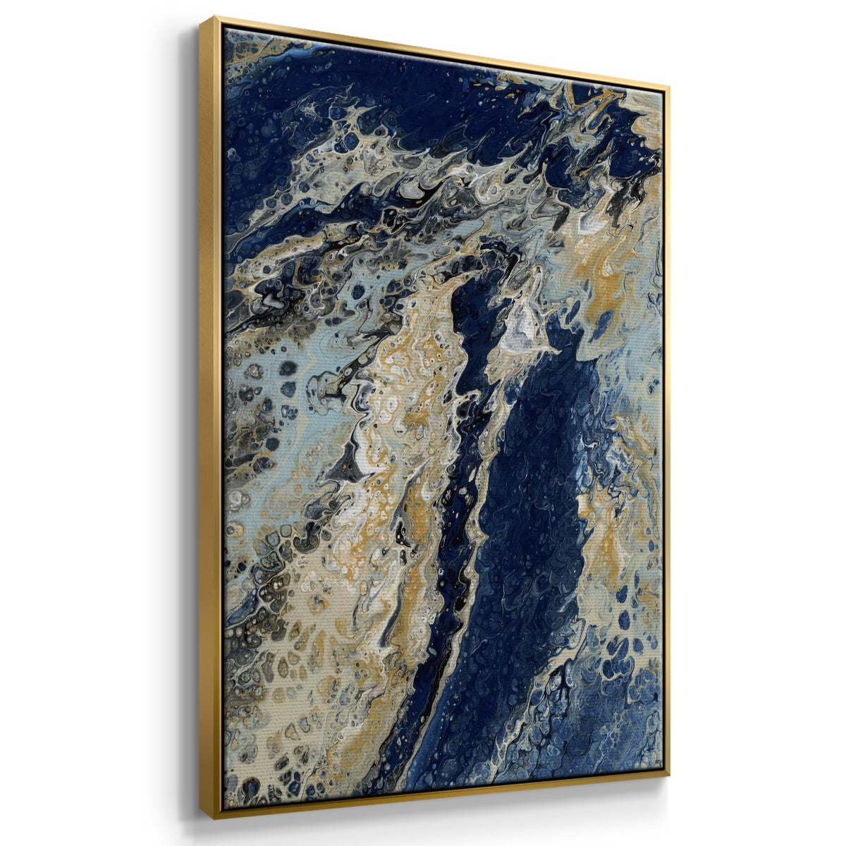 C39 Framed Premium Gallery Wrapped Canvas - Ready to Hang - 27 x 41 - Gold Floating Frame