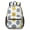Geometric Circle White, variant on Geometric Circle White Pattern 17" School Backpacks for Teens,Waterproof Oxford Fabric,S-Shape Padded Straps for School,Travel,Hiking,Camping