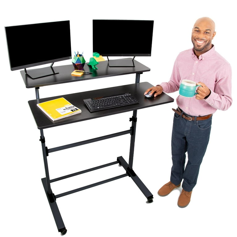 Stand Steady Tranzendesk Height Adjustable Mobile Teacher Desk
