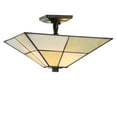 thumbnail image 2 of JONATHAN Y Juliana 15.7" Tiffany-Style Glass/Metal LED Semi-Flush Mount, White/Cream, JYL8025A, 2 of 7
