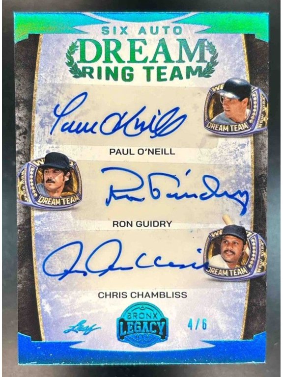 2024 Leaf Bronx Legacy Tino Martinez Paul O'Neill Roger Clemens Chris Chambliss Ron Guidry Goose Gossage #DRT6-1 Dream R