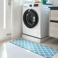 thumbnail image 6 of Ottomanson Non-Slip Hallway Runner Rug 20" x 59" Perfect for High Traffic Areas, Blue Trellis, 6 of 8