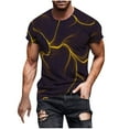 thumbnail image 1 of T-shirt à Manches Courtes Imprimé pour Hommes Col Rond Mode Décontractée Manches Courtes, 1 of 5