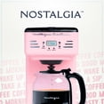 thumbnail image 6 of Nostalgia Retro Coffee Maker, 12-Cup Programmable Vintage Coffee Machine with Anti-Drip Carafe, Pink, 6 of 7
