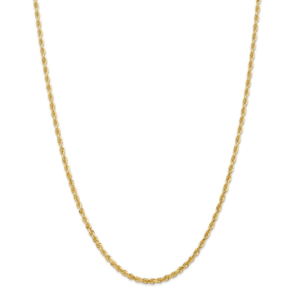 ICE CARATS ICE CARATS 14kt Yellow Gold 3mm Quadruple Link Rope Chain Necklace 16 Inch Pendant Charm Handmade Fine... by IceCarats Designer Jewelry Gift USA