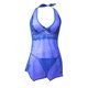 thumbnail image 5 of Gibobby Ropa sexy de mujer para sexo Lencería sexy para mujer, lencería de encaje floral, de una pieza, exótica, traviesa, con tirantes, lencería de peluche(Azul, XXG), 5 of 5