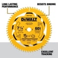 thumbnail image 2 of Hoja de sierra circular DEWALT DWA271460 60T 184mm, 2 of 9
