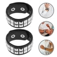 thumbnail image 2 of Muñeca de 2 piezas Muñeco de muñeca de moda Punk ancho ancho de cuero artificial Puga de cuero artificial para hombres PU Pun Punk Pugual Pulsera Retro Punk Style Pulsera para hombres, 2 of 6