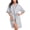 Grey, variant on Womens Short Robe Cotton Bamboo Rayon Blend Lightweight Kimono Bathrobe Soft Breathable Knee Length(Grey,L)