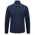 thumbnail image 3 of KeShDi Jackets for Men Long Sleeve Capless Solid Color Zipper Fallow Commuting Coat Navy L, 3 of 4