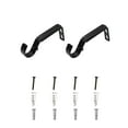 thumbnail image 4 of Mainstays 7/8”-1" Matte Black Adjustable Single Curtain Rod Bracket Set (2 Pack), 4 of 4