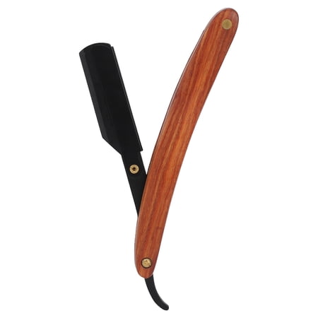 Mgaxyff Straight Edge Men Barber Stainless Steel Folding Manual Shaver