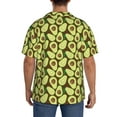 thumbnail image 3 of Uemuo Avocado Pattern Cotton Linen Short Sleeve Shirts,Casual Lightweight Button Down Shirts,Vacation Beach Summer Tops-XX-Large, 3 of 7
