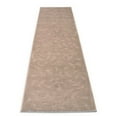 thumbnail image 2 of Machine Washable Custom Size Runner Rug Solid Scroll Floral Sand Grey Color Slip skid Resistant Latex Back Rug Runner Customize Length By Feet and 25.5" Width, 2 of 10