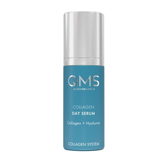 QMS Medicosmetics Suero de día de colágeno - Cuidado de la piel antienvejecimiento reafirmante avanzado Reduce instantáneamente las líneas finas + Minimiza la apariencia de arrugas con un complejo de