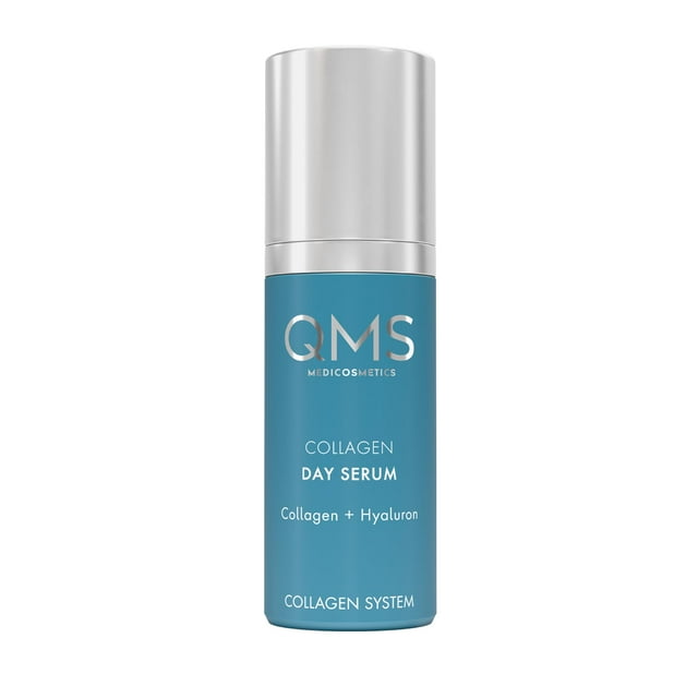 QMS Medicosmetics Suero de día de colágeno - Cuidado de la piel antienvejecimiento reafirmante avanzado Reduce instantáneamente las líneas finas + Minimiza la apariencia de arrugas con un complejo de