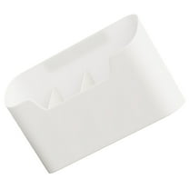 IBASETOY 1Set White Hanging Organizer Box with Compartments for Kitchen and Bathroom Storage