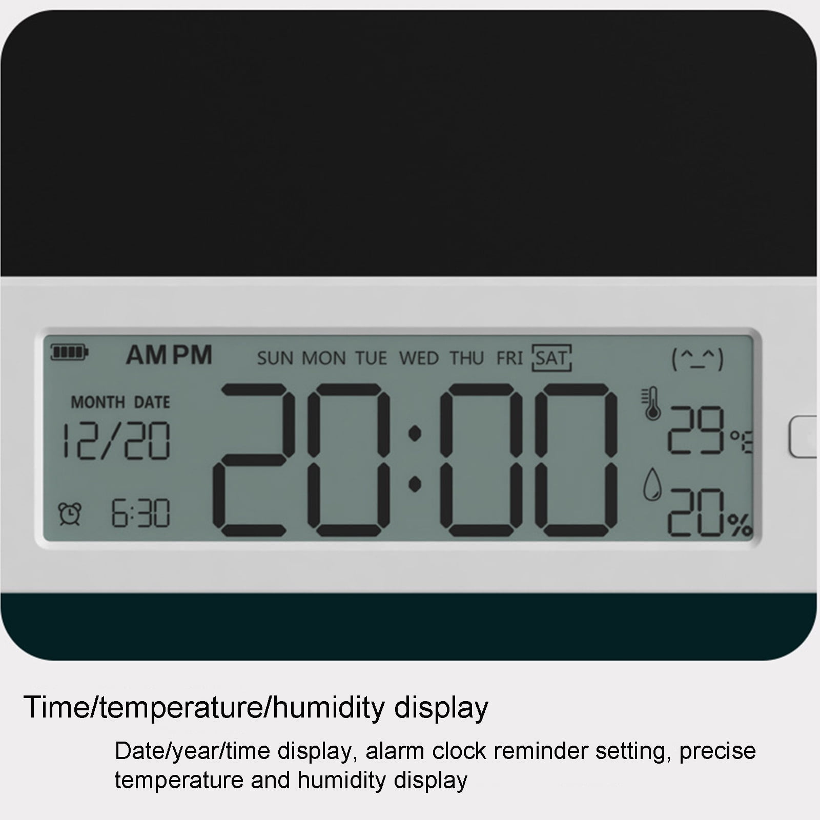 Clearance! VALSEEL Alarm Clock Multifunctional LCD Writing Tablet , Calendar/electronic Clock/alarm/memo, Smart Temperature and Humidity Sensing, Universal for Office Home and Learning