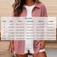 thumbnail image 4 of Tqcoqu Women Corduroy Shacket Button Down Loose Long Sleeve Casual Jacket, Button Down Front with Dual Pockets,Women's,Size S-XXXL, 4 of 9