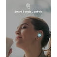 thumbnail image 2 of Auriculares inalámbricos HTC True 2 Bluetooth 5.1 con estuche de carga USB-C, 32 horas de reproducción, micrófono incorporado, control táctil - Rosados, 2 of 3