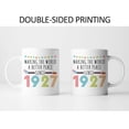 thumbnail image 6 of 1927 99th Birthday Gifts for Women Men, Turning 99 Years Old Birthday Gift Coffee Mug for Mom, Dad, Grandma, Grandpa, 99th birthday Gifts Ideas, Fathers Day Mothers Day Christmas 11oz Cup, 6 of 7