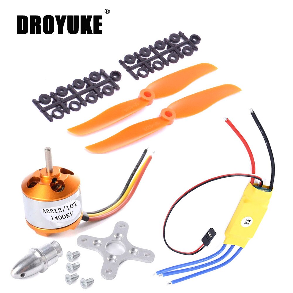 Ensemble Moteur Brushless A2212 1400KV + ESC 30A + Hélices 8060 Pour Avion RC Et Quadcopter - 14
