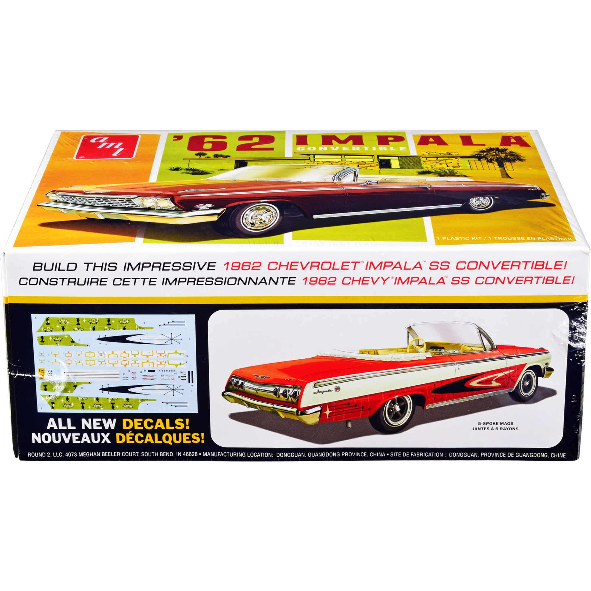 1962 Chevy Impala Convertible Skill 2 Model Kit