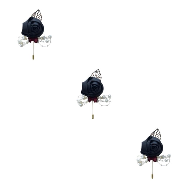 Redempat Versatile Wedding Brooch Add Classy And Sophisticated Touch To Any Look Modern Minimalist Brooch Pin black 3Set