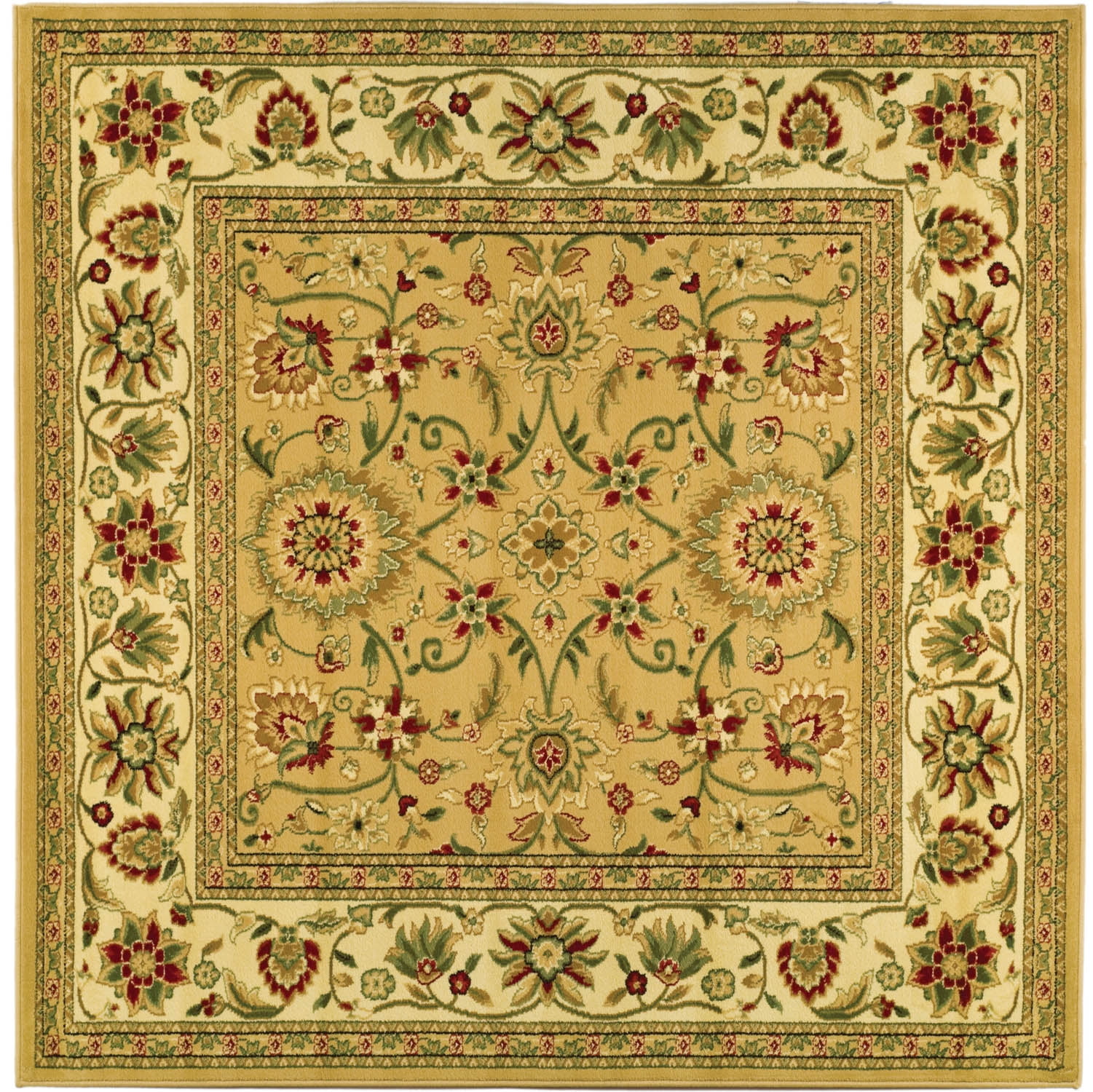 Safavieh Lyndhurst Victoria Floral Area Rug, Beige/Ivory, 4' x 4' Square