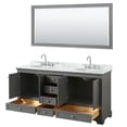 thumbnail image 3 of Wyndham Collection WCS202072DWGCMUNOM70 Deborah 72" Free Standing Double Vanity Set -, 3 of 7