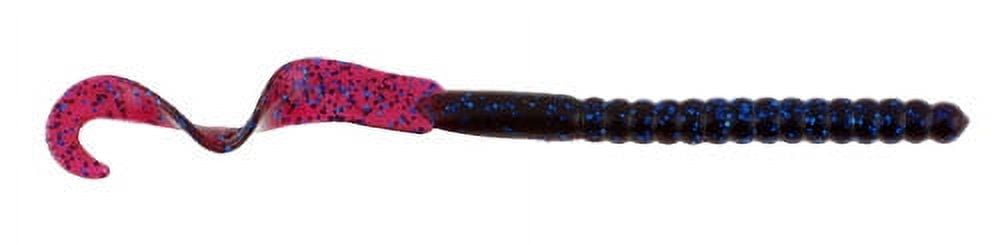 (2 pack) Berkley PowerBait® Power Worm Fishing Bait, Blue Fleck, 7in