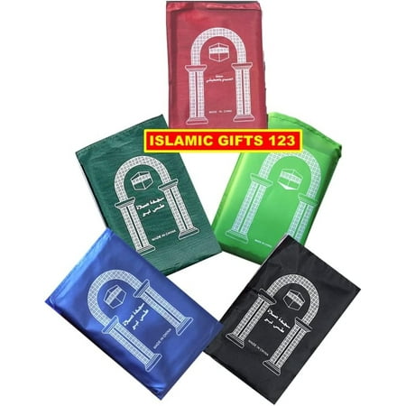 

60 Pcs Mini Pocket Portable Travel Prayer Praying Rug Mat Namaz TYAPCS Islamic Muslim Gebetsteppich Musallah Foldable Waterproof Salah Slalat Sajadah Sajda Sajjadah Gift Ramadan Eid