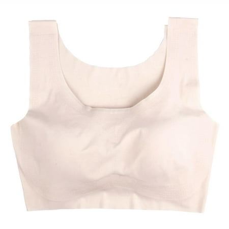 

Women s Soft Pads Seamless Yoga Sports Fitness Bra 2XL Skin Color