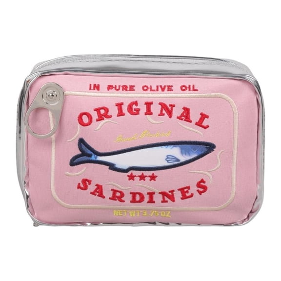 CEORPER Cute Sardine Can Shaped Makeup Bag Large Capacity PU Cosmetic Organizers