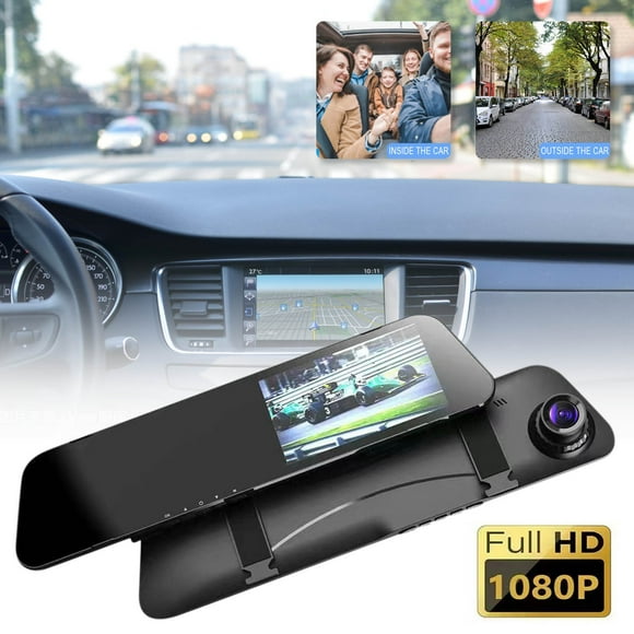 EGNMCR New 4.5-inch Rearview Mirror Dash Cam High-definition Night Vision Front And Rear Lens Reverse Image Recorder dash cam