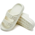 thumbnail image 4 of Slides for Women Men Pillow Slippers Double Buckle Adjustable Sandals EVA Recovery Slides, 4 of 6
