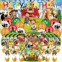 La Granja de zenon Birthday Party Supplies Balloons Plates Decoration Cake Topper Decor Tableware Banner Backdrop