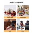 thumbnail image 2 of 13 Inch Round Placemats Set of 4, Red Plaid Christmas Non Slip Heat Insulation PP Table Mats, Santa Xmas Snowflake Farmhouse Washable Place Mats for Kitchen Dining Party Table Decor, 2 of 7