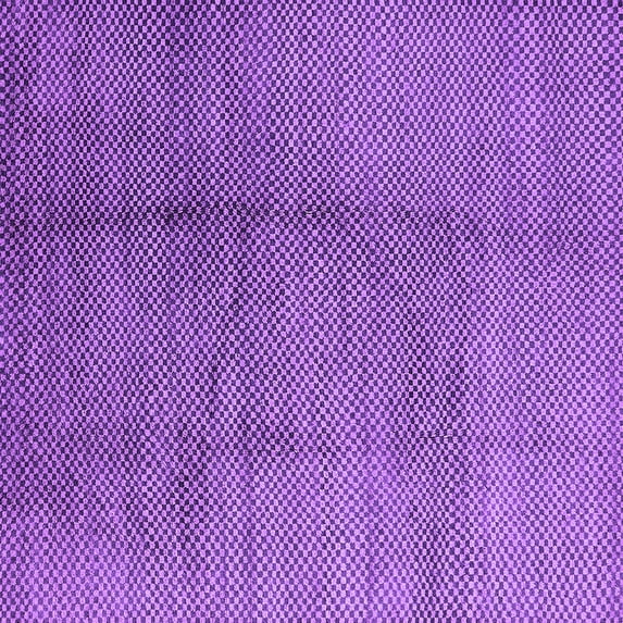 Ahgly Company Indoor Square Solid Purple Modern Area Rugs, 8' Square