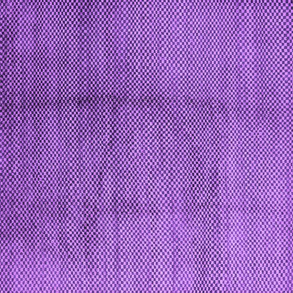 Ahgly Company Indoor Square Solid Purple Modern Area Rugs, 3' Square